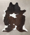 Chocolate and White X-Large Brazilian Cowhide Rug 7'10