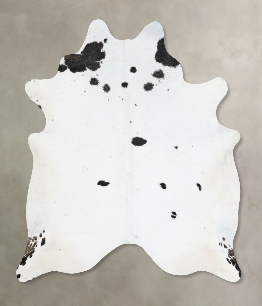 Black and White XX-Large Brazilian Cowhide Rug 8'4"H x 7'0"W #B17509 by Hudson Hides