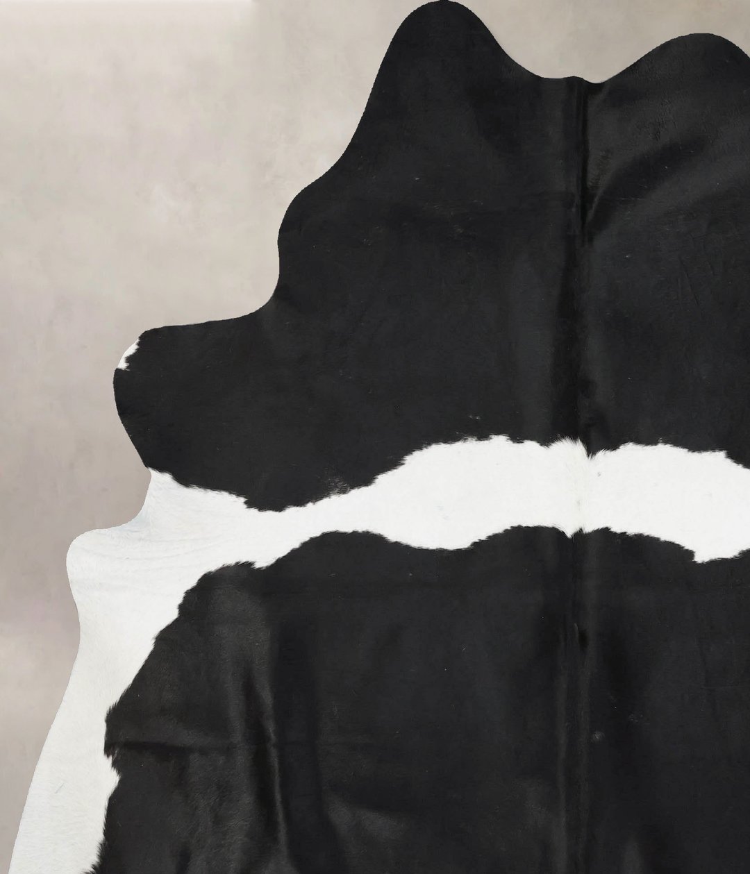 Black and White XX-Large Brazilian Cowhide Rug 7'9"H x 6'6"W #B17510 b