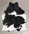 Black and White Large Brazilian Cowhide Rug 7'4