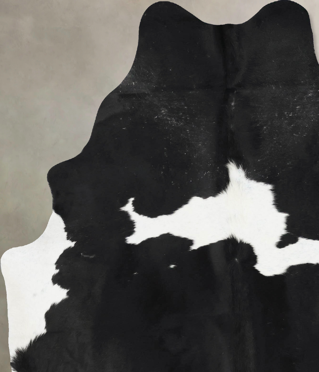 Black and White Large Brazilian Cowhide Rug 7'4"H x 5'3"W #B17511 by H