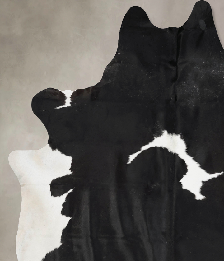 Black and White XX-Large Brazilian Cowhide Rug 8'11"H x 7'1"W #B17521 by Hudson Hides