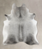 Medium Grey X-Large Brazilian Cowhide Rug 7'11