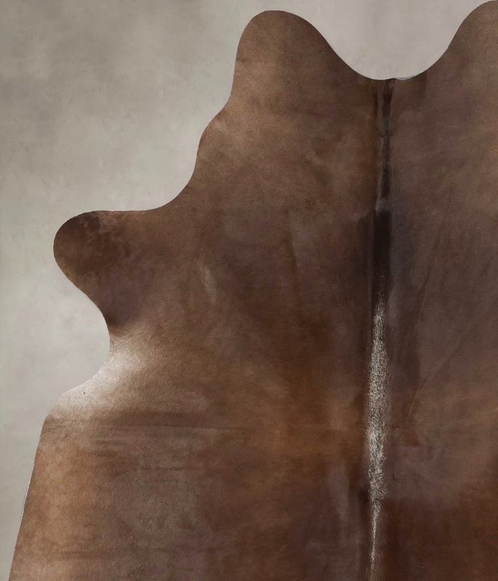 Chocolate Large Brazilian Cowhide Rug 6'10"H x 5'3"W #B17530 by Hudson Hides