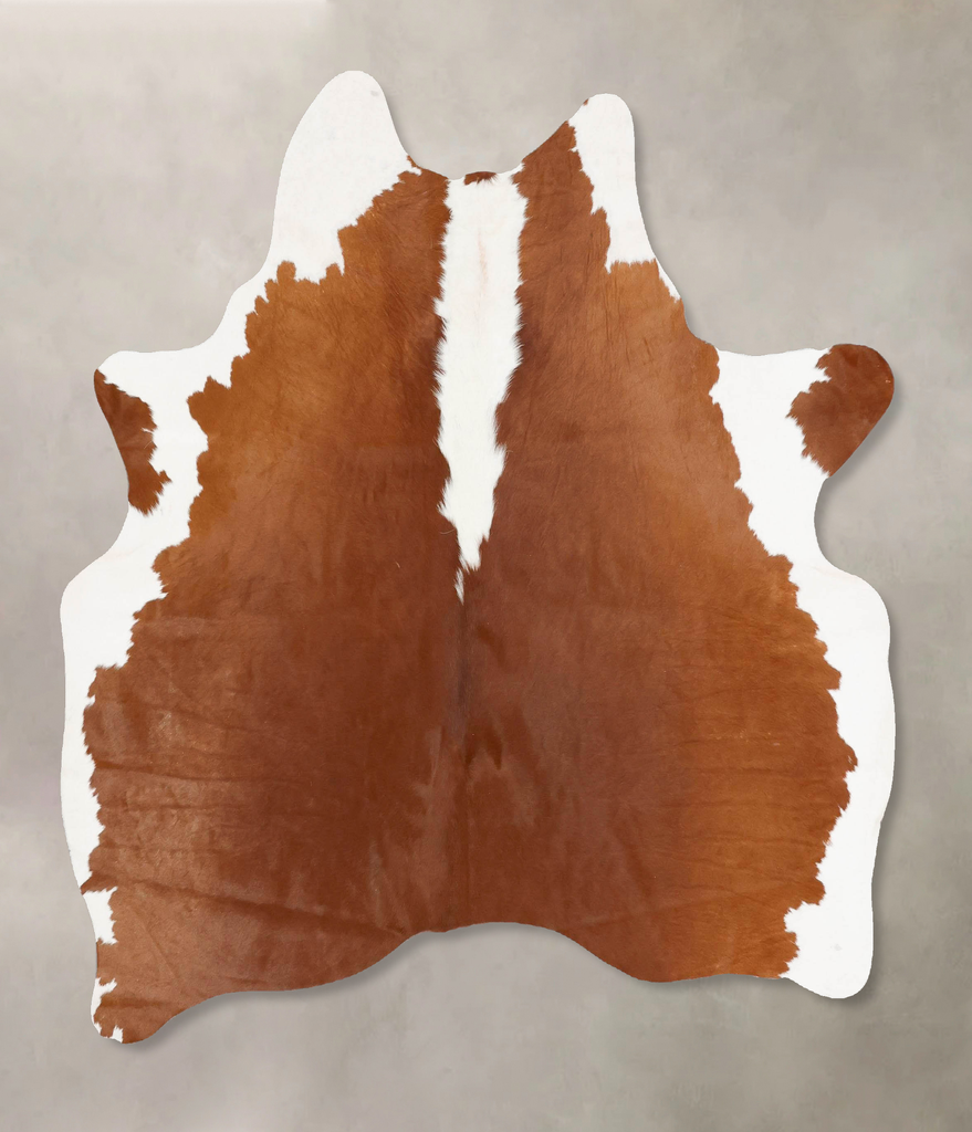Hereford Large Brazilian Cowhide Rug 5'8"H x 5'4"W #B17531 by Hudson Hides