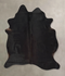 Solid Black X-Large Brazilian Cowhide Rug 6'11