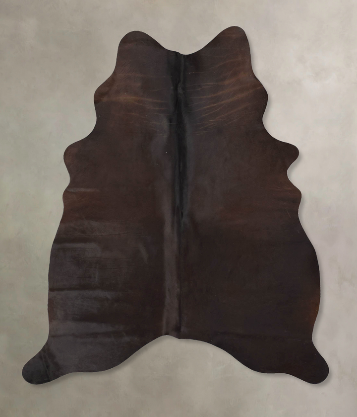 Chocolate Large Brazilian Cowhide Rug 6'6"H x 5'0"W #B17540 by Hudson Hides