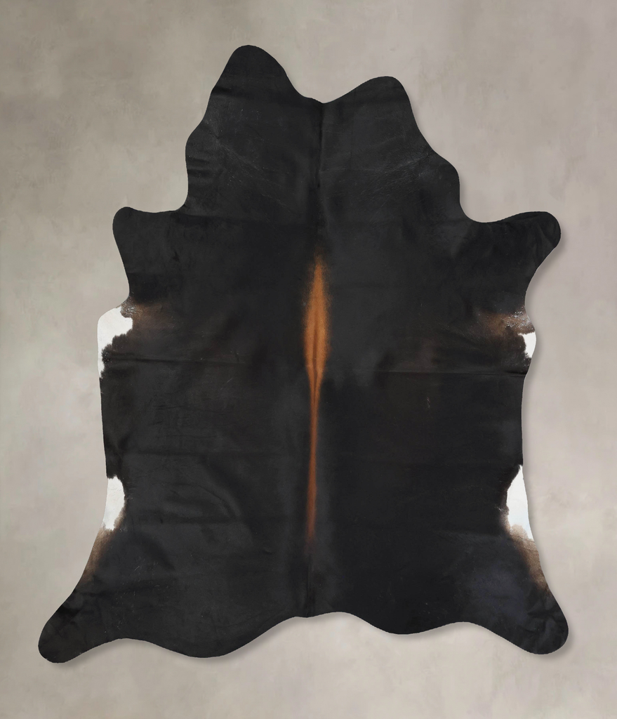 Chocolate XX-Large Brazilian Cowhide Rug 7'9"H x 6'11"W #B17560 by Hudson Hides
