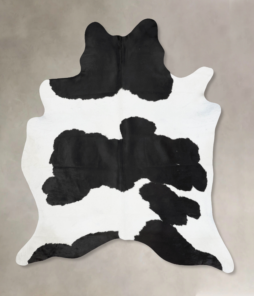 Black and White XX-Large Brazilian Cowhide Rug 8'4"H x 6'9"W #B17566 by Hudson Hides