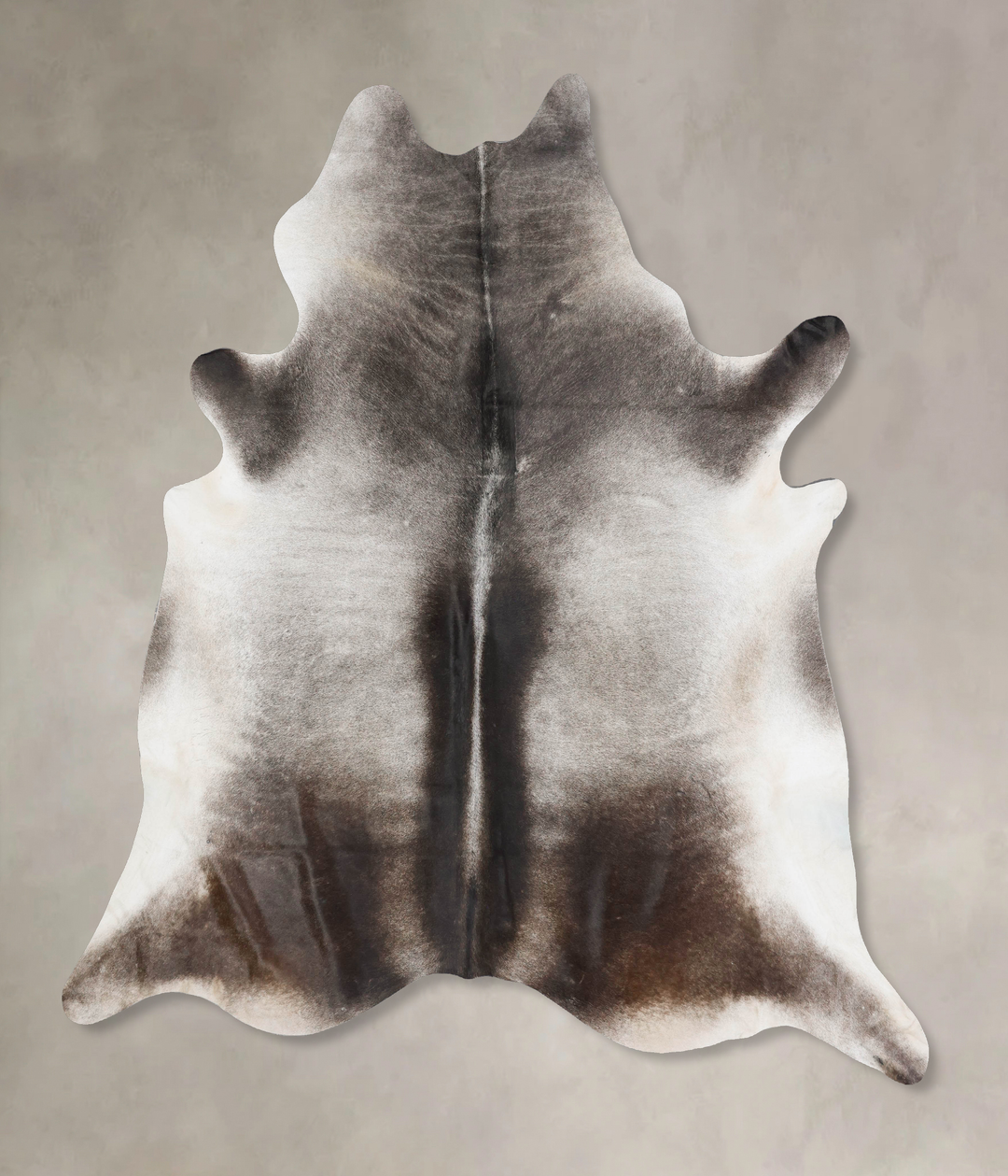 Dark Grey XX-Large Brazilian Cowhide Rug 9'0"H x 8'1"W #B17567 by Huds