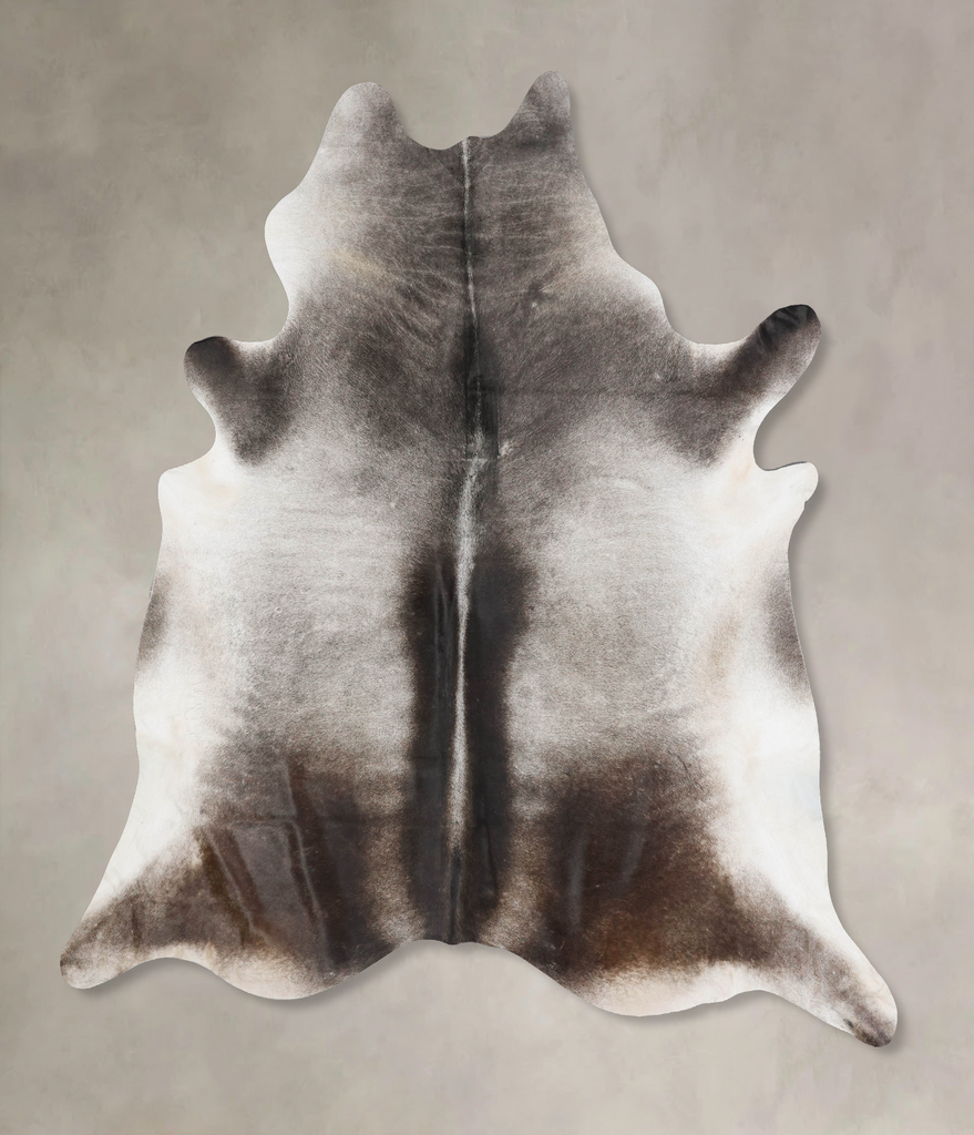 Dark Grey XX-Large Brazilian Cowhide Rug 9'0"H x 8'1"W #B17567 by Hudson Hides