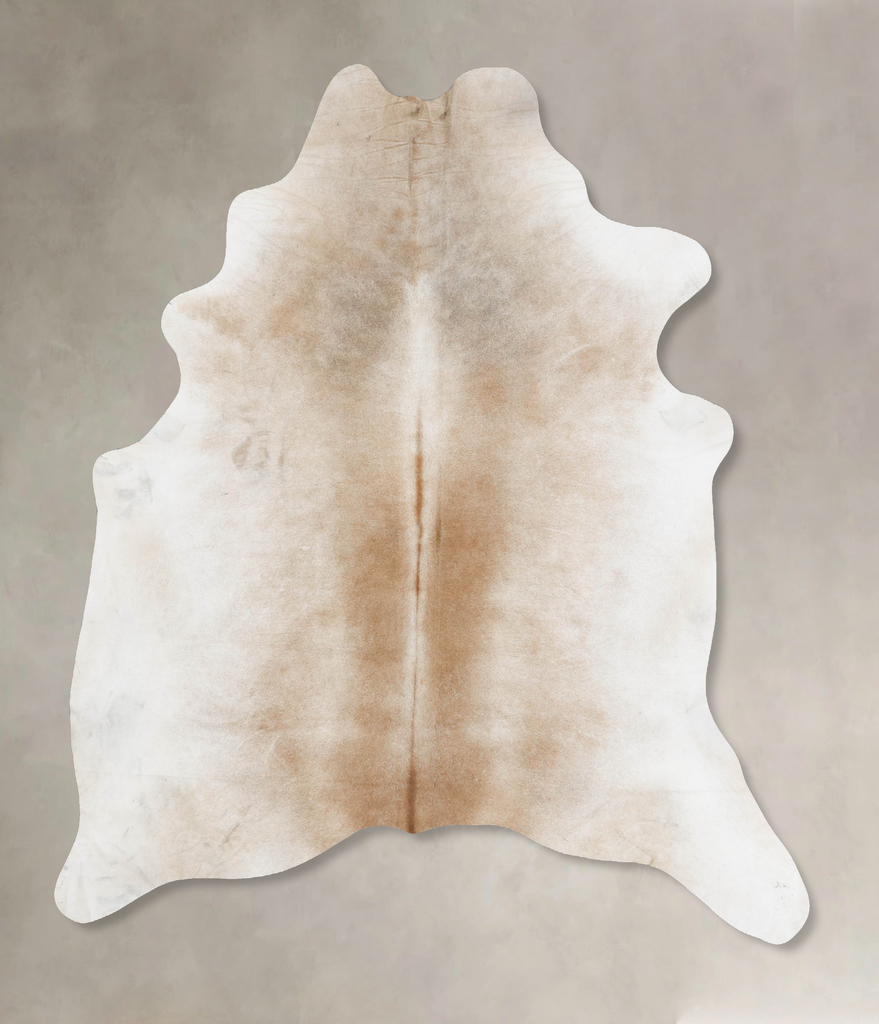 Grey with Beige XX-Large Brazilian Cowhide Rug 8'5"H x 7'2"W #B17569 by Hudson Hides