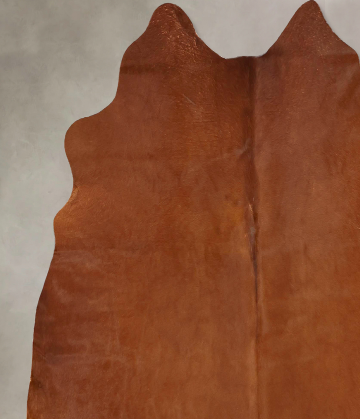 Solid Brown X-Large Brazilian Cowhide Rug 6'7"H x 6'7"W #B17577 by Hudson Hides