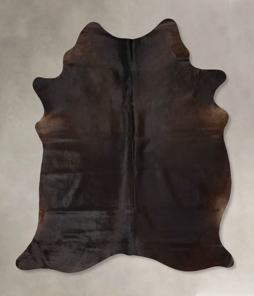 Chocolate X-Large Brazilian Cowhide Rug 7'3"H x 5'6"W #B17586 by Hudson Hides