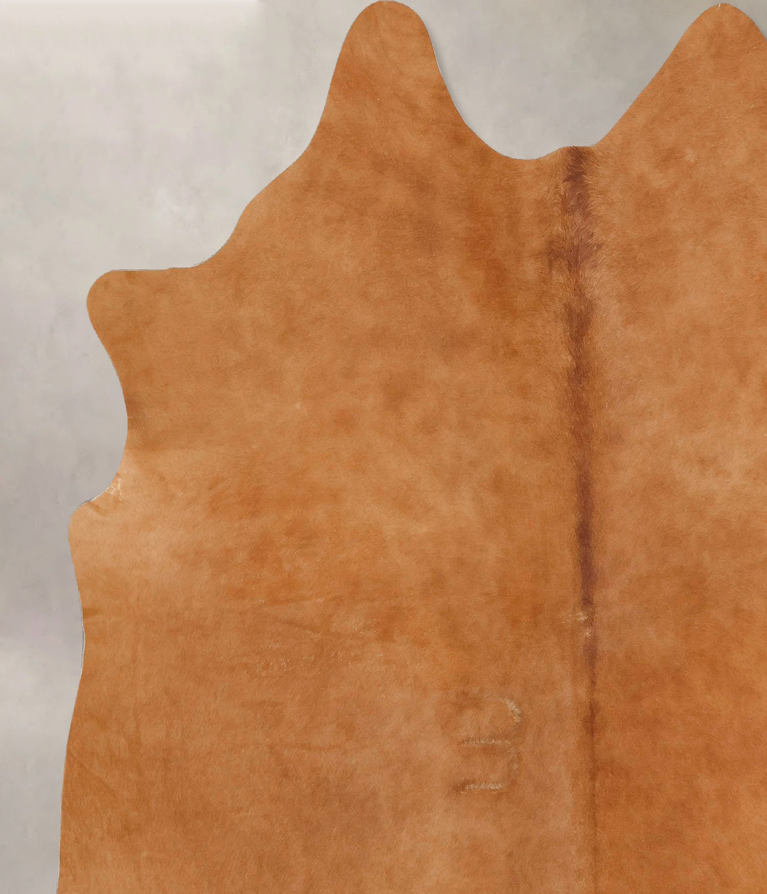 Solid Brown X-Large Brazilian Cowhide Rug 6'11"H x 6'1"W #B17587 by Hu