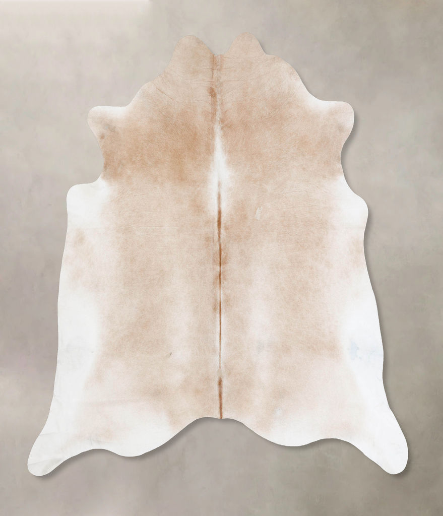 Light Caramel XX-Large Brazilian Cowhide Rug 7'10"H x 7'7"W #B17595 by Hudson Hides