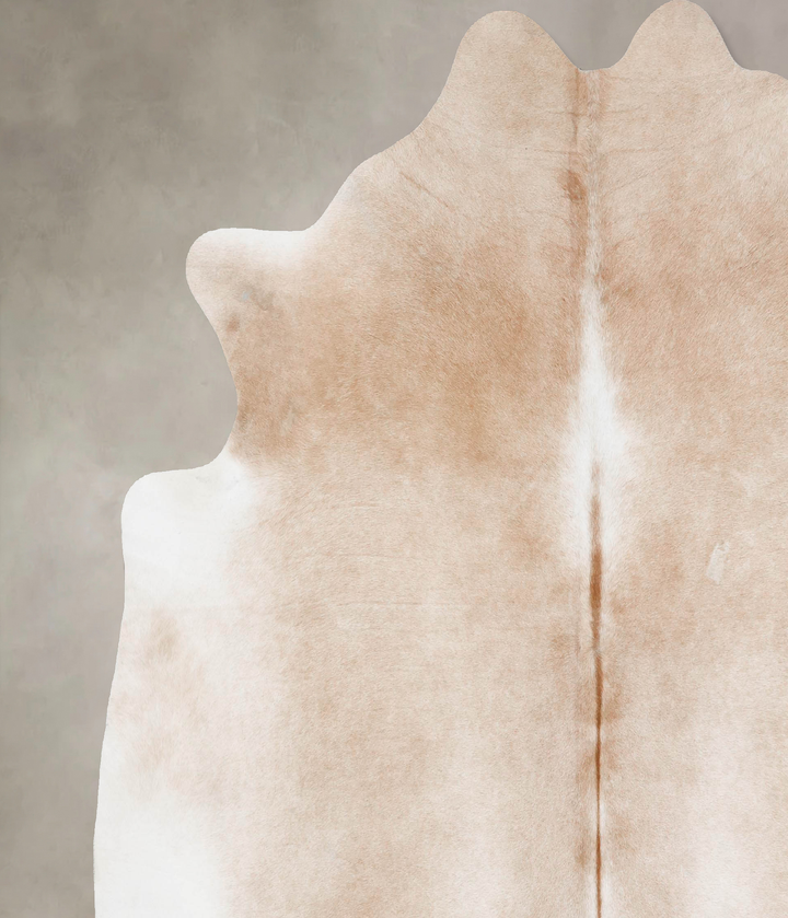Light Caramel XX-Large Brazilian Cowhide Rug 7'10"H x 7'7"W #B17595 by Hudson Hides