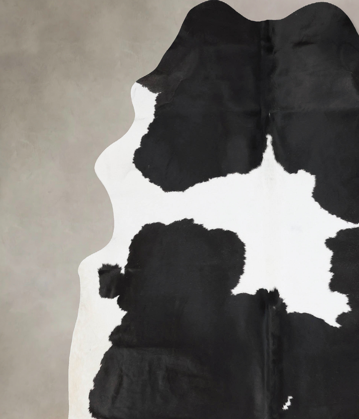 Black and White XX-Large Brazilian Cowhide Rug 8'11"H x 7'5"W #B17600 by Hudson Hides