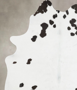 Black and White X-Large Brazilian Cowhide Rug 7'5"H x 5'6"W #B17607 by Hudson Hides