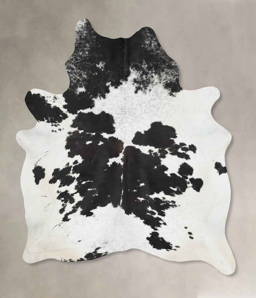 Black and White XX-Large Brazilian Cowhide Rug 8'5"H x 6'4"W #B17609 by Hudson Hides