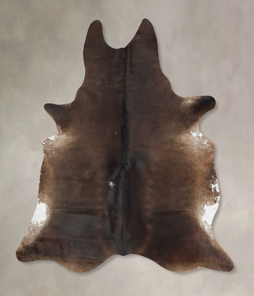 Chocolate XX-Large Brazilian Cowhide Rug 8'9"H x 6'11"W #B17613 by Hudson Hides