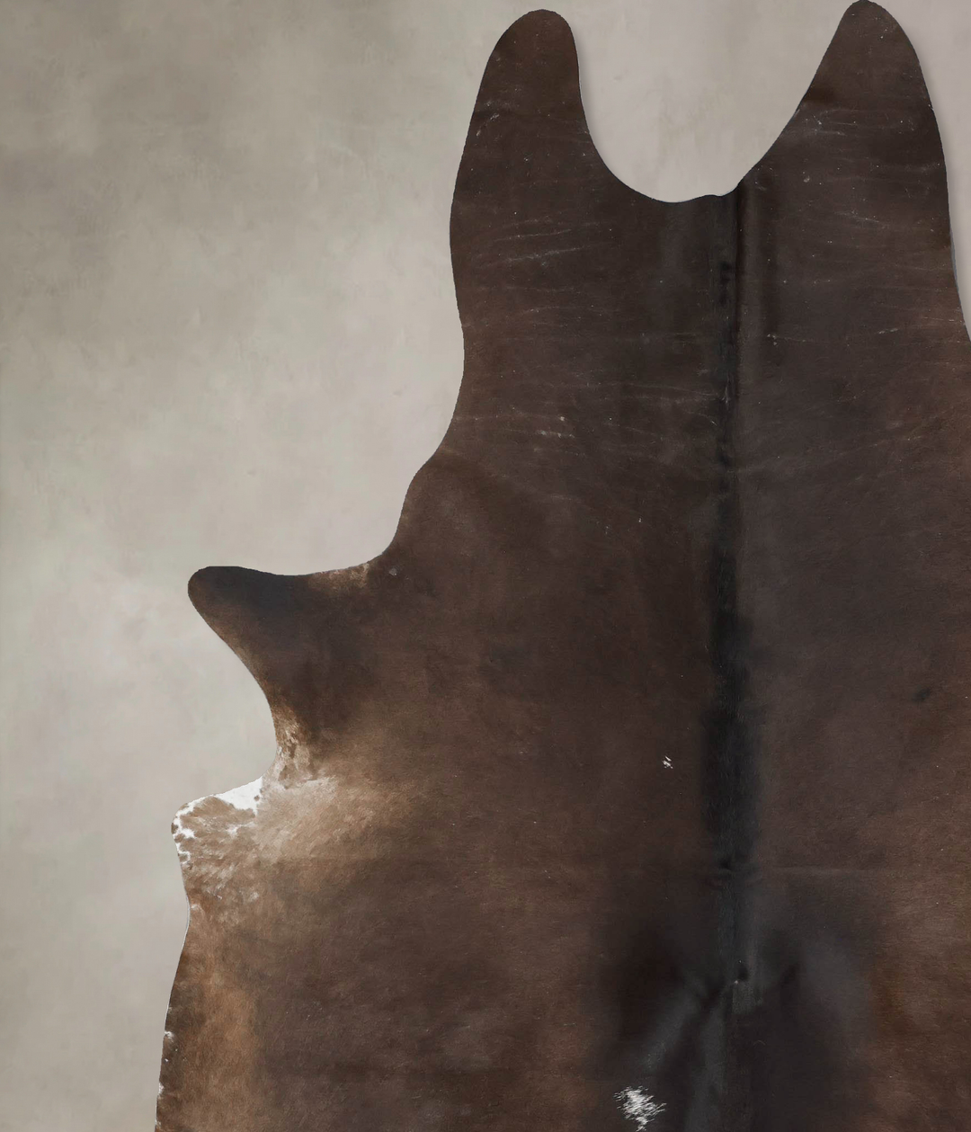 Chocolate XX-Large Brazilian Cowhide Rug 8'9"H x 6'11"W #B17613 by Hud