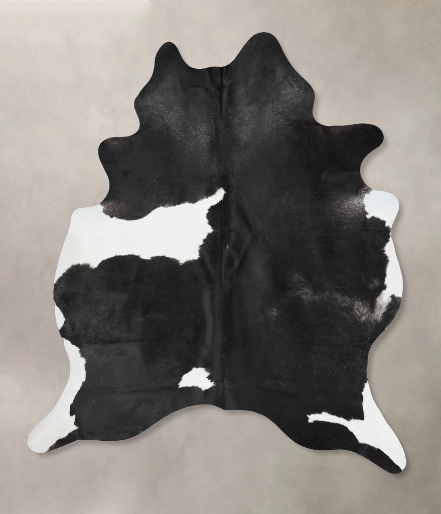 Black and White XX-Large Brazilian Cowhide Rug 8'3"H x 6'6"W #B17618 by Hudson Hides