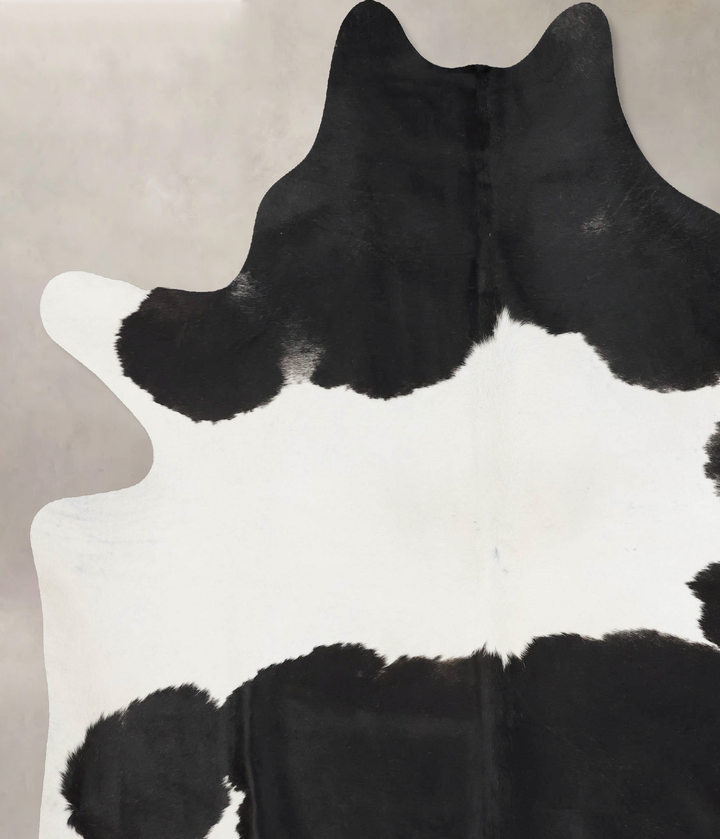Black and White XX-Large Brazilian Cowhide Rug 8'5"H x 6'11"W #B17621 by Hudson Hides