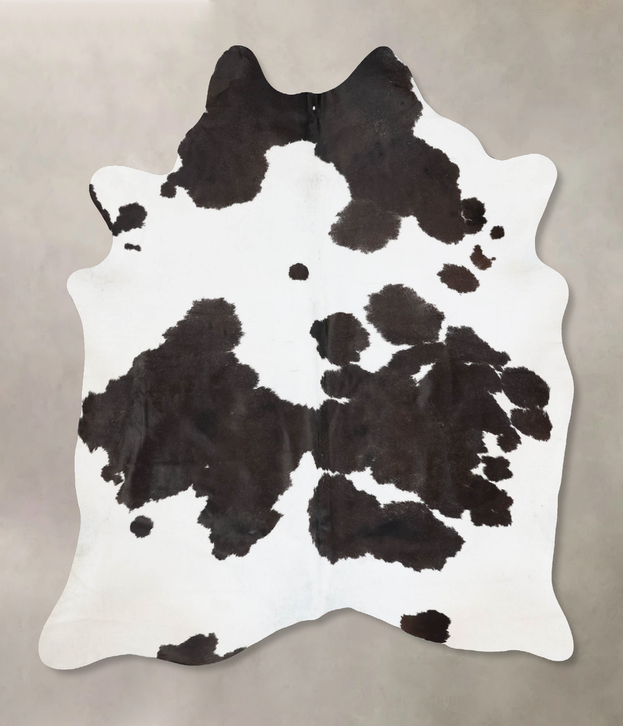 Black and White XX-Large Brazilian Cowhide Rug 8'0"H x 6'6"W #B17622 by Hudson Hides