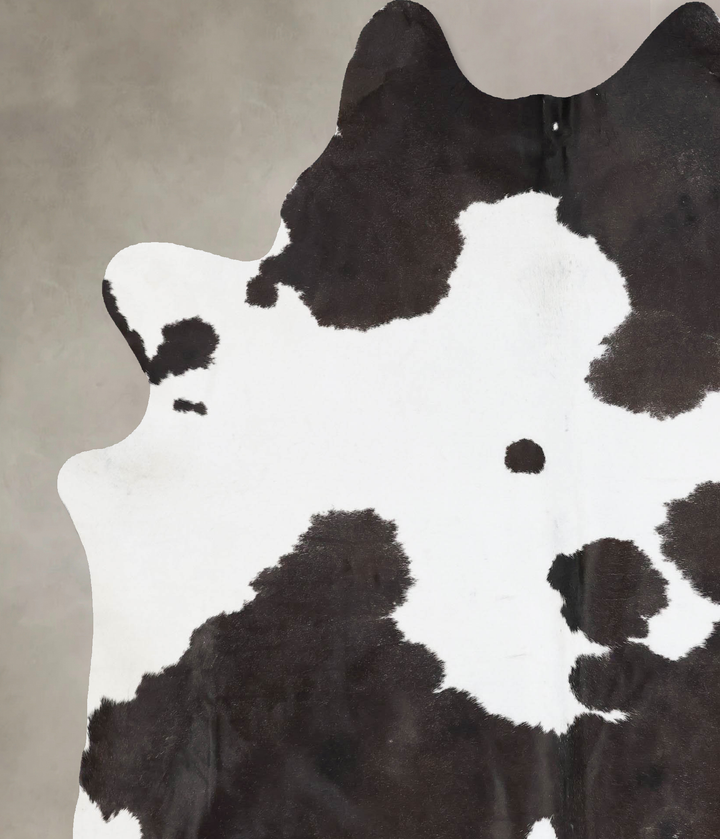 Black and White XX-Large Brazilian Cowhide Rug 8'0"H x 6'6"W #B17622 by Hudson Hides
