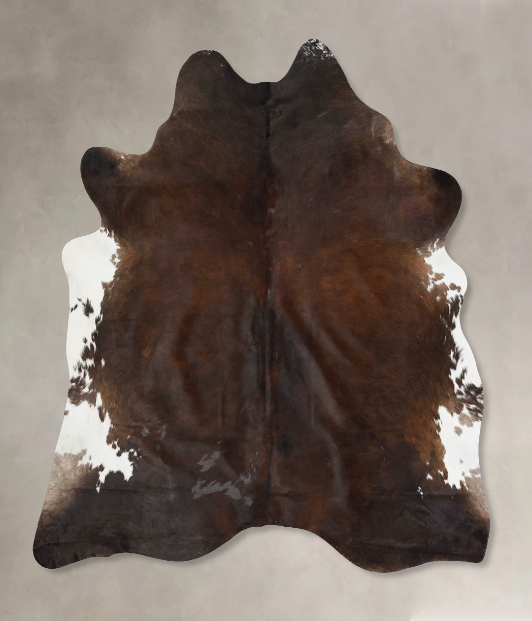 Chocolate X-Large Brazilian Cowhide Rug 7'3"H x 6'6"W #B17631 by Hudso