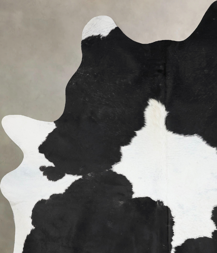 Black and White XX-Large Brazilian Cowhide Rug 8'11"H x 6'6"W #B17632 by Hudson Hides