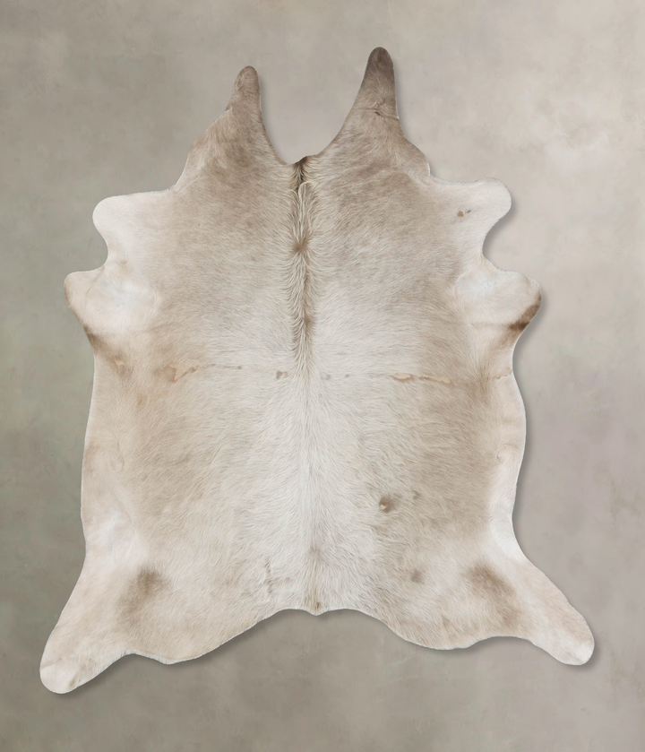 Champagne XX-Large Brazilian Cowhide Rug 7'9"H x 6'11"W #B17636 by Hudson Hides