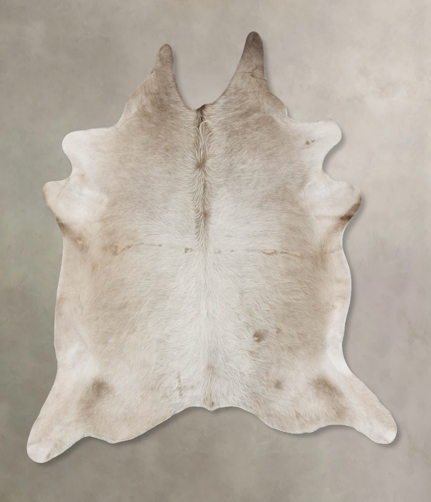 Champagne XX-Large Brazilian Cowhide Rug 7'9"H x 6'11"W #B17636 by Hudson Hides