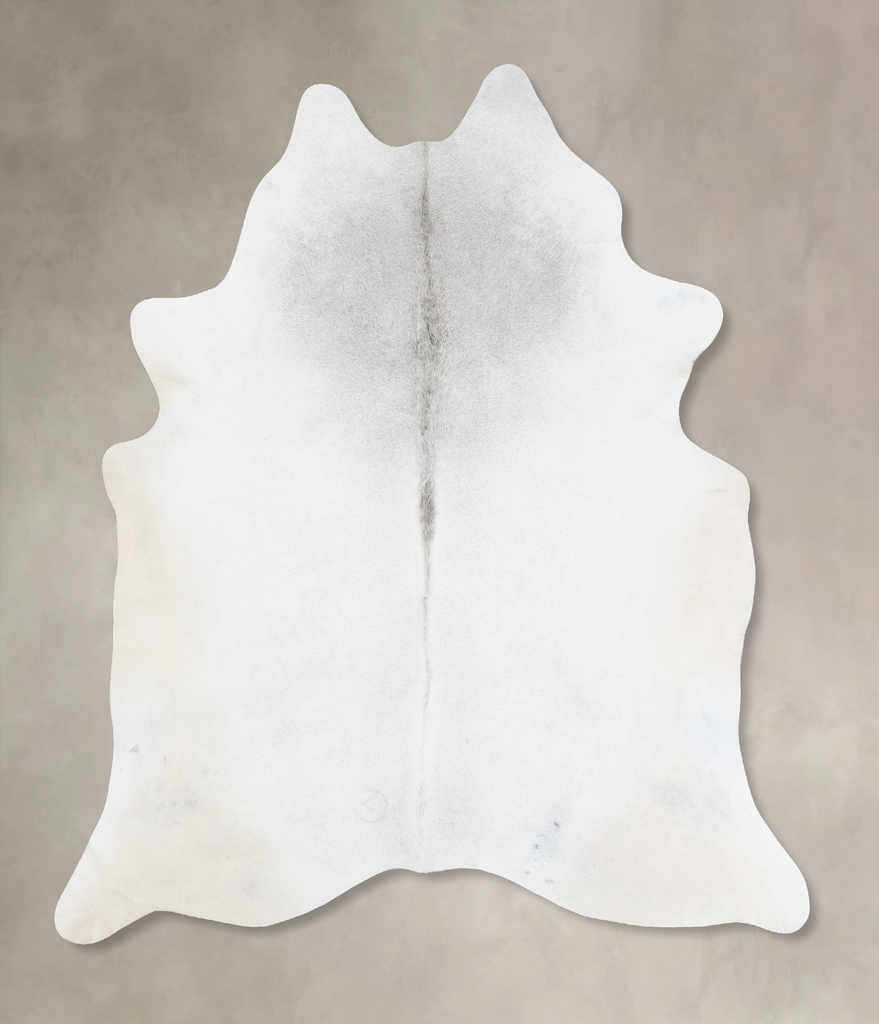 Light Grey XX-Large Brazilian Cowhide Rug 8'1"H x 6'9"W #B17637 by Hudson Hides
