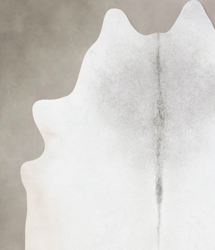 Light Grey XX-Large Brazilian Cowhide Rug 8'1"H x 6'9"W #B17637 by Hudson Hides