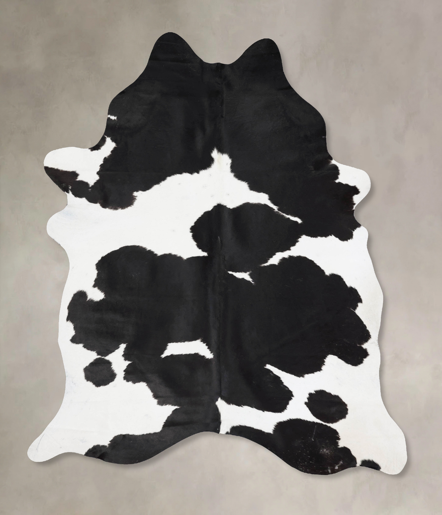 Black and White XX-Large Brazilian Cowhide Rug 8'9"H x 6'6"W #B17641 by Hudson Hides