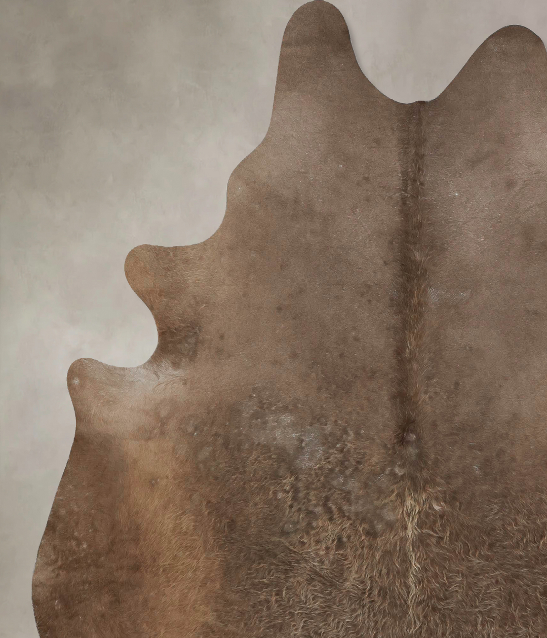Taupe XX-Large Brazilian Cowhide Rug 7'9"H x 6'9"W #B17644 by Hudson H