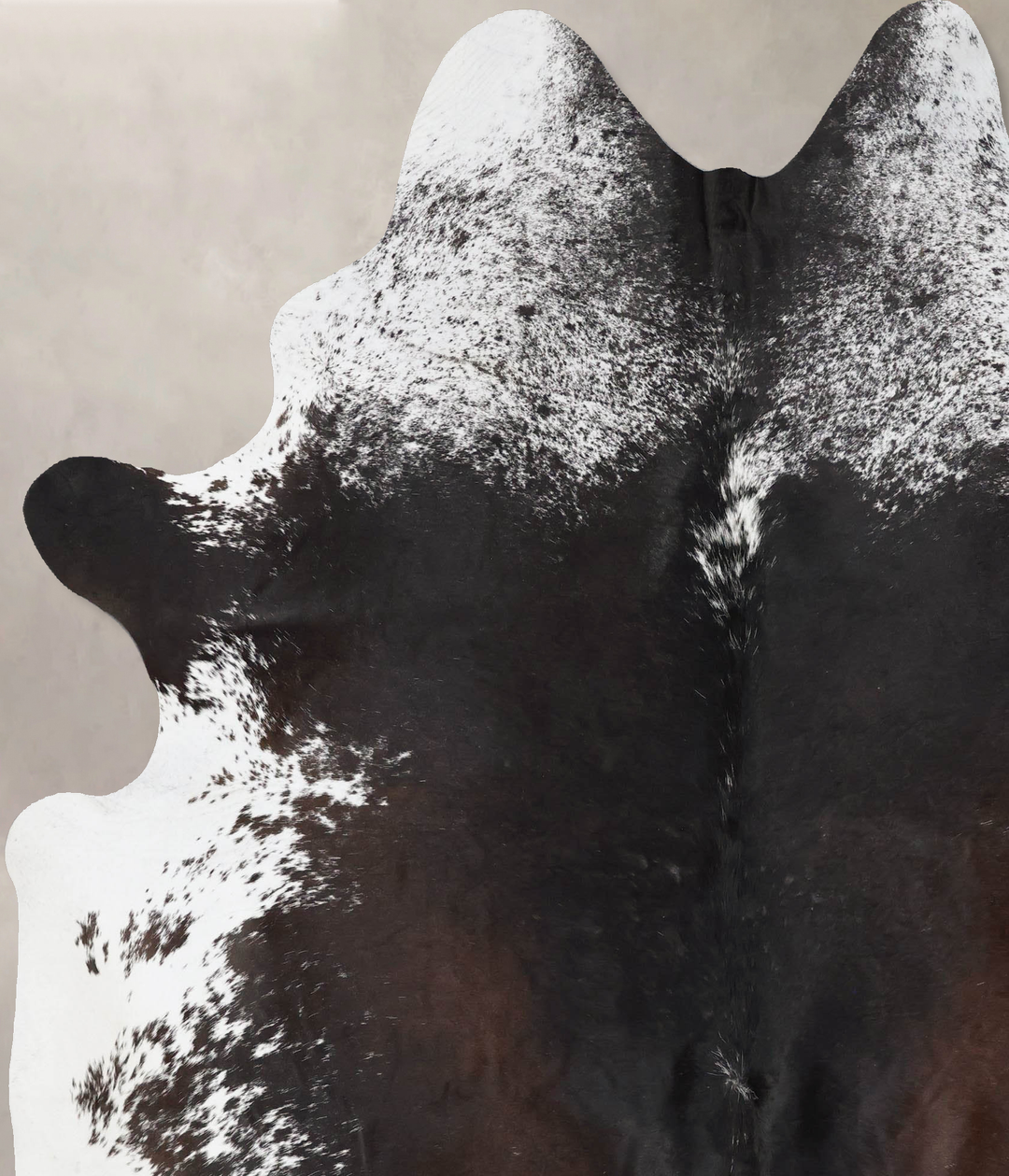 Salt and Pepper Black XX-Large Brazilian Cowhide Rug 8'2"H x 6'7"W #B1