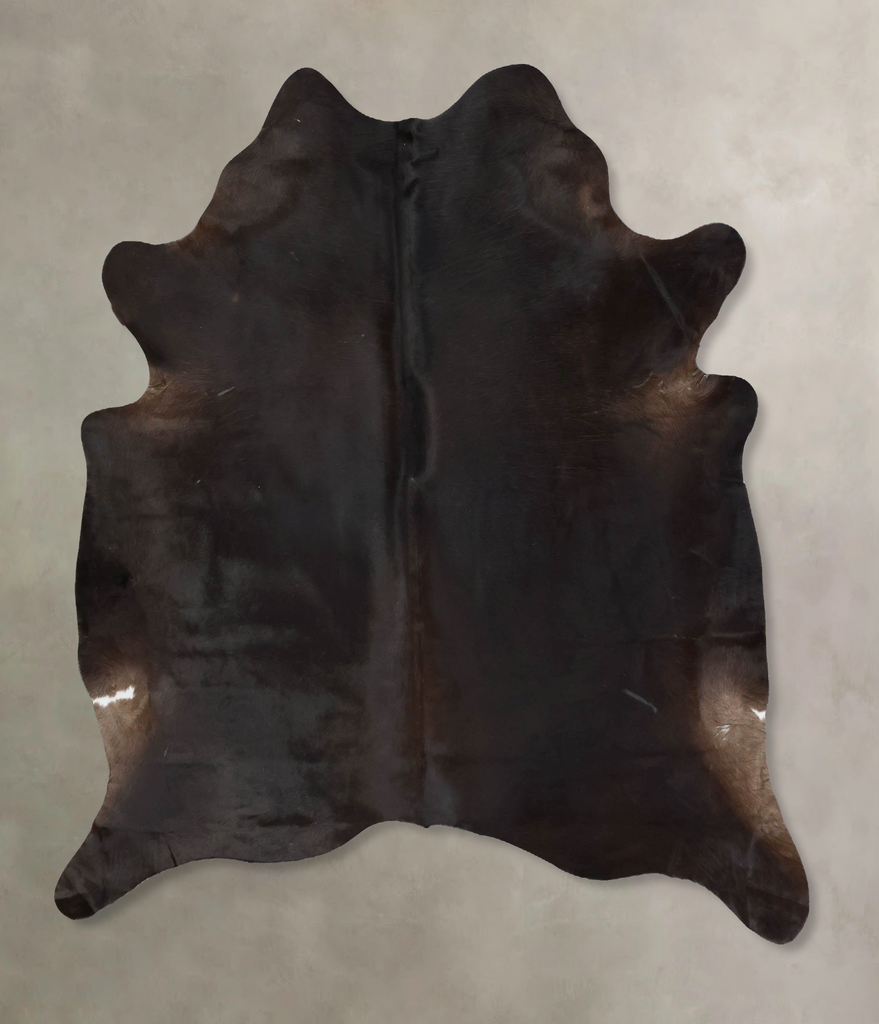 Chocolate XX-Large Brazilian Cowhide Rug 7'5"H x 6'10"W #B17662 by Hudson Hides