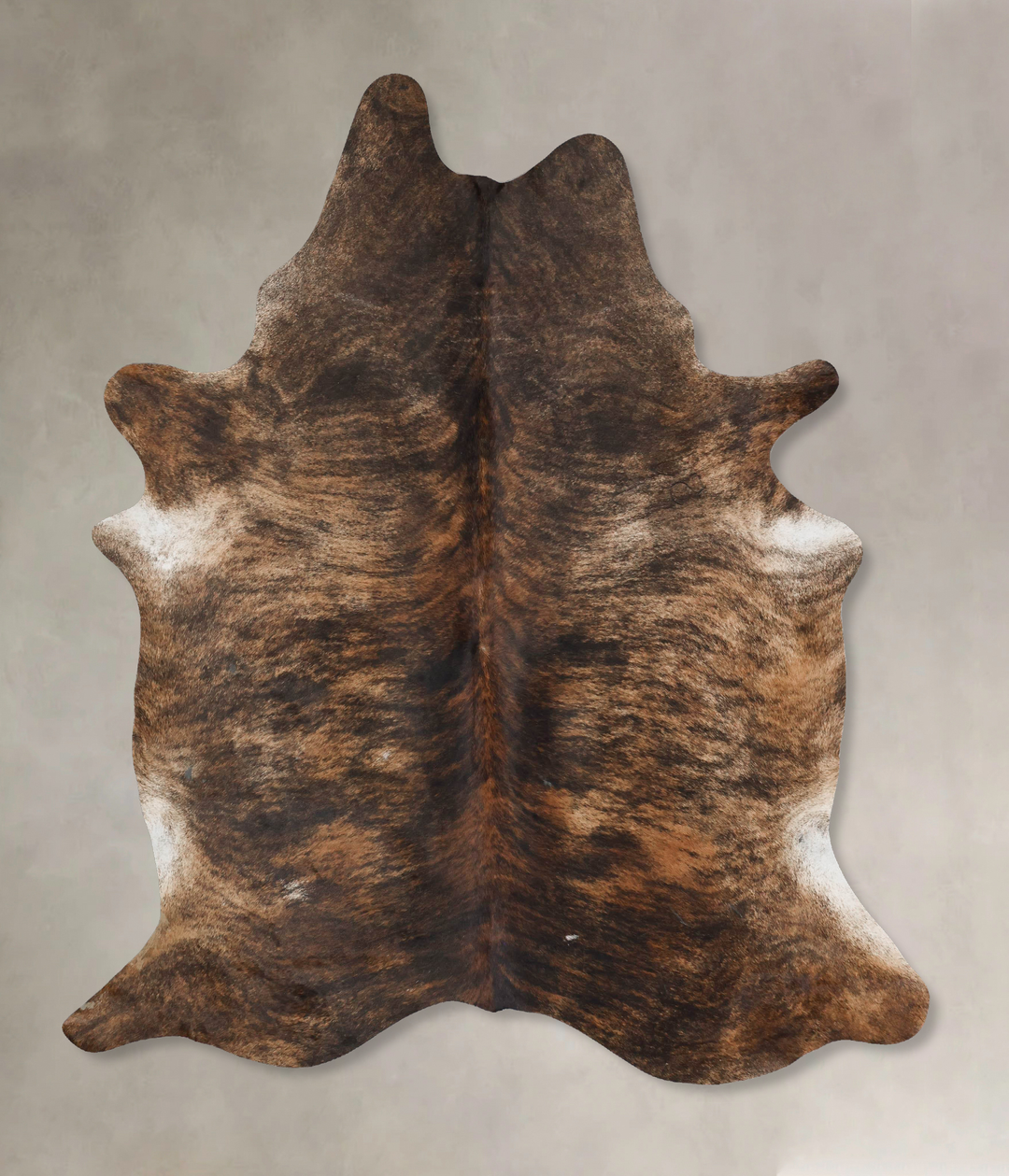 Dark Brindle X-Large Brazilian Cowhide Rug 8'1"H x 6'0"W #B17672 by Hu