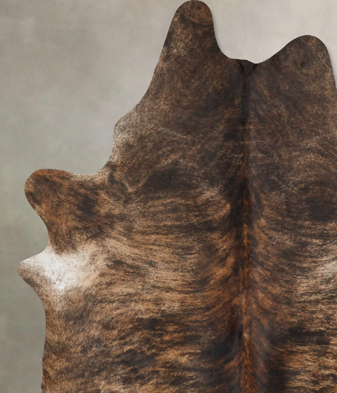 Dark Brindle X-Large Brazilian Cowhide Rug 8'1"H x 6'0"W #B17672 by Hu