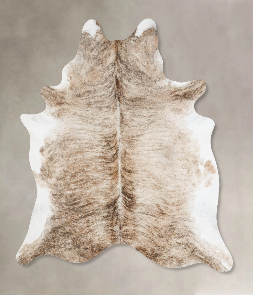 Light Brindle XX-Large Brazilian Cowhide Rug 8'6"H x 6'10"W #B17673 by Hudson Hides