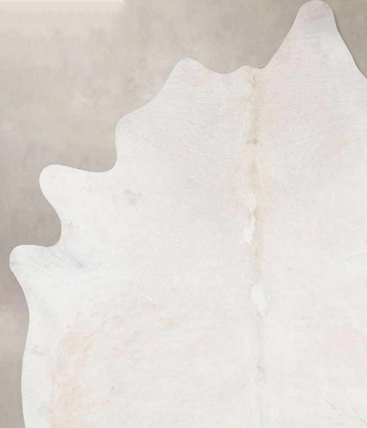 Ivory with Beige XX-Large Brazilian Cowhide Rug 8'3"H x 6'5"W #B17676 by Hudson Hides