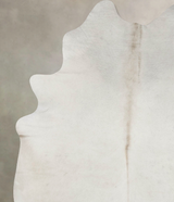 Ivory with Beige XX-Large Brazilian Cowhide Rug 7'11"H x 6'9"W #B17677 by Hudson Hides