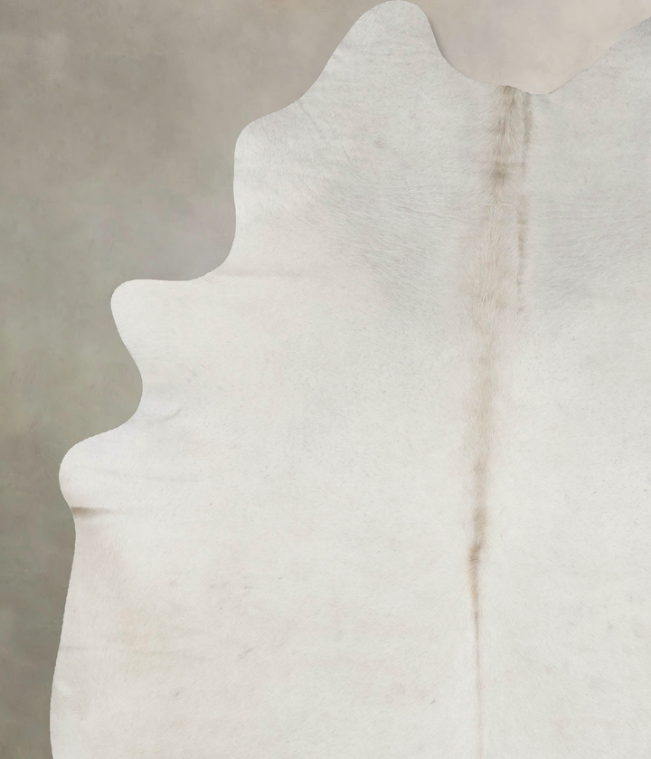Ivory with Beige XX-Large Brazilian Cowhide Rug 7'11"H x 6'9"W #B17677 by Hudson Hides