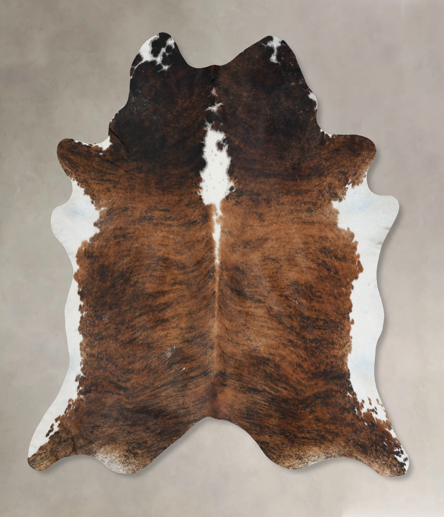 Tricolor XX-Large Brazilian Cowhide Rug 8'11"H x 7'3"W #B17681 by Hudson Hides
