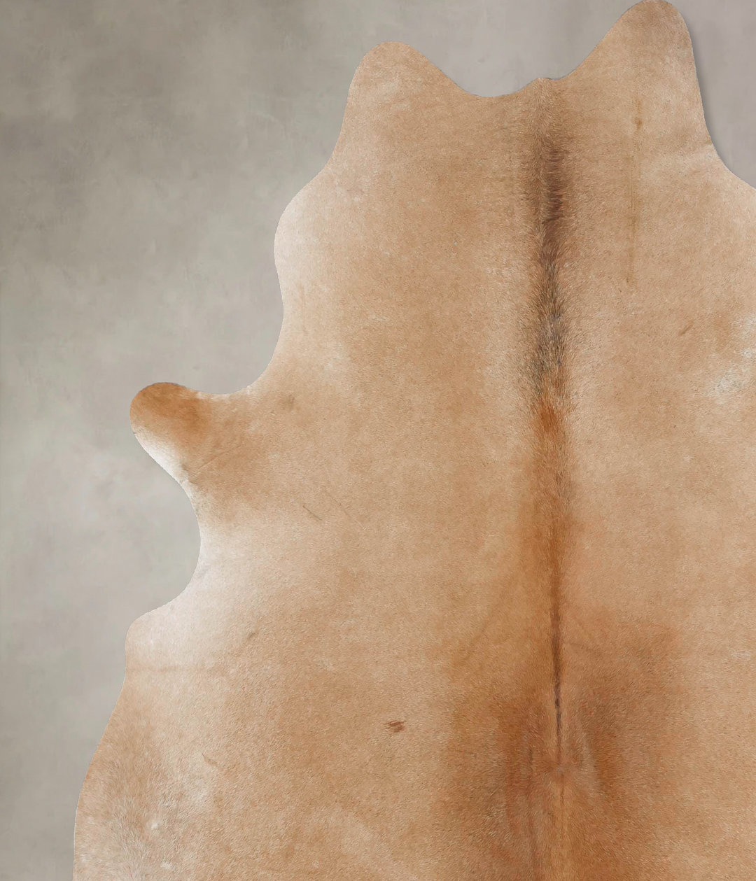 Beige X-Large Brazilian Cowhide Rug 7'5"H x 6'5"W #B17689 by Hudson Hi