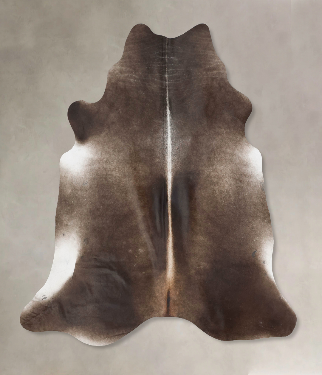 Dark Grey X-Large Brazilian Cowhide Rug 7'3"H x 6'7"W #B17694 by Hudso