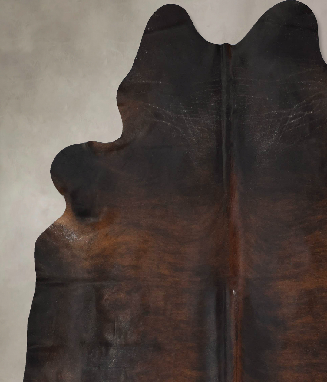 Dark Brindle XX-Large Brazilian Cowhide Rug 8'8"H x 7'7"W #B17696 by H